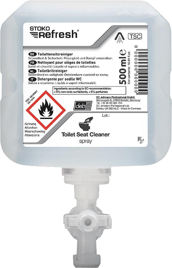 STOKO Refresh-Toilet SeatCleaner-Spray (TSC) 500 ml Flasche Alkoholhaltig Produktbild img1 L