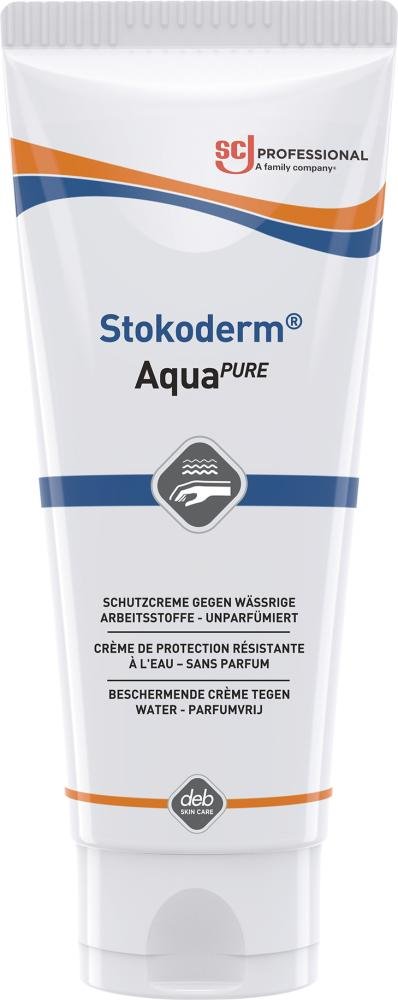 Stokoderm AQUA PURE Spezial-Hautschutzcreme 100 ml Tube Produktbild img1 L