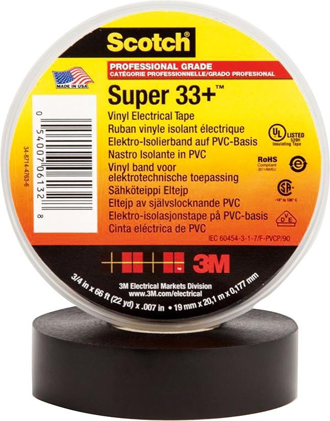 Isolierband Super 33+ 19mmx20m schwarz 3M Produktbild img1 L
