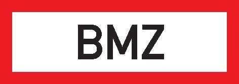 SAFETYMARKING Brandschutzschild BMZ 297x105mm Folie nachleuchtend Produktbild img1 L