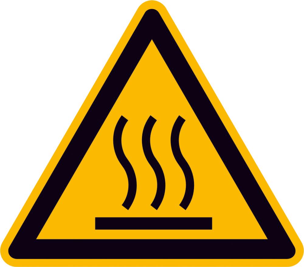 Warnschild, Warnung vor heißer Oberfläche Produktbild img1 L