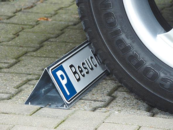 SAFETYMARKING Parkbegrenzung für Parkplatzschild Stahl verzinkt B525xT130xH115mm Produktbild img1 L