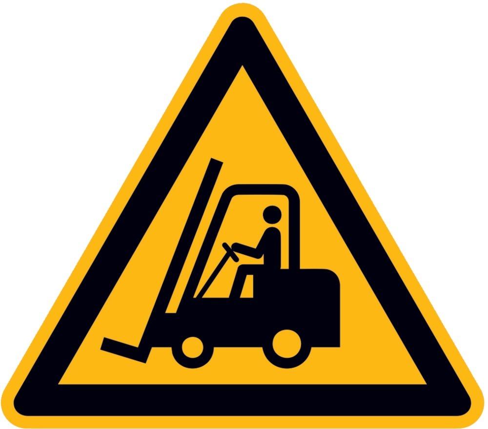 Warnschild, Warnung vor Flurförderzeugen Produktbild img1 L