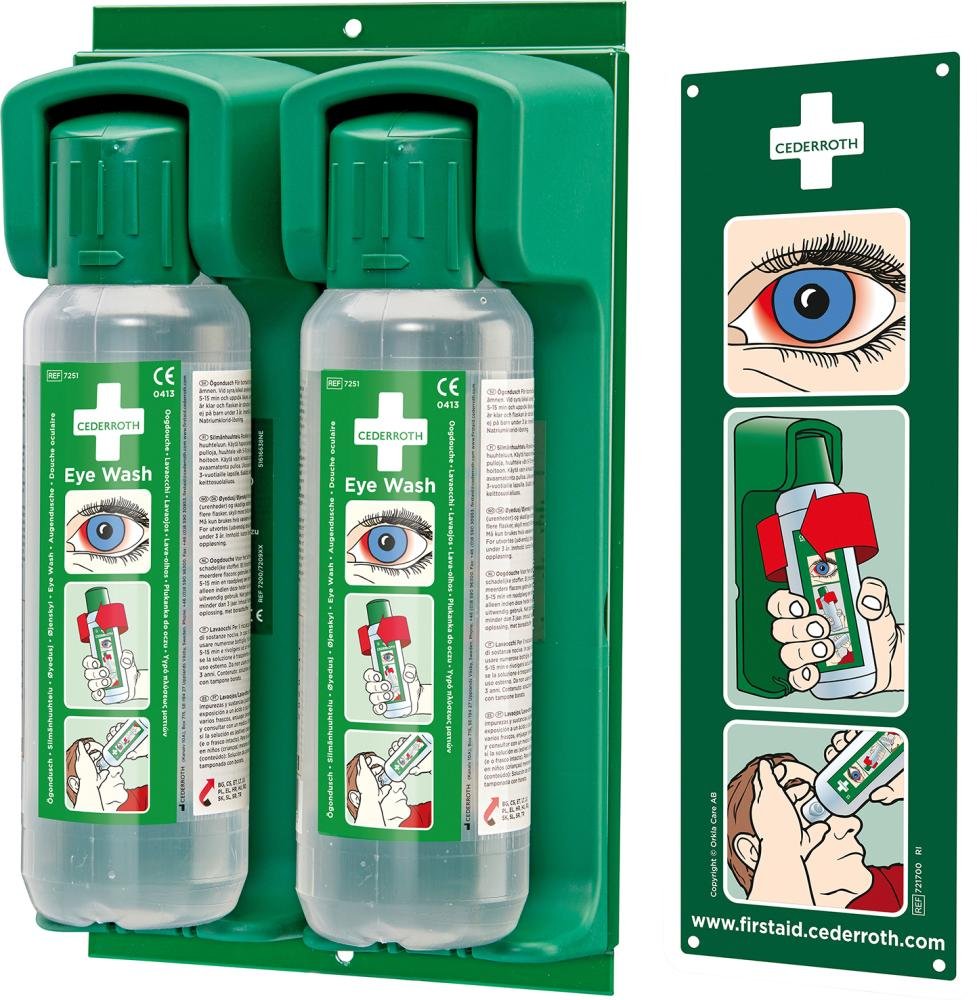Wandhalter für 2x500 ml Augenspülflasche Produktbild img1 L