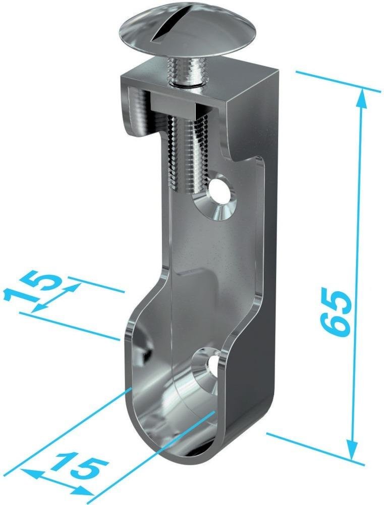 11118 Schrankrohrlager oval,30x15mm vern.m.Schr. Produktbild img1 L