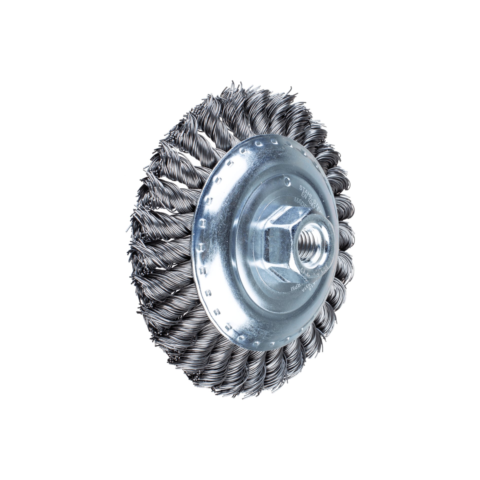 PFERD TOOLS Kegelbürste gezopft KBG Ø 125x15 mm M14 Stahl-Draht-Ø 0,50mm Winkelschleifer Produktbild img1 L