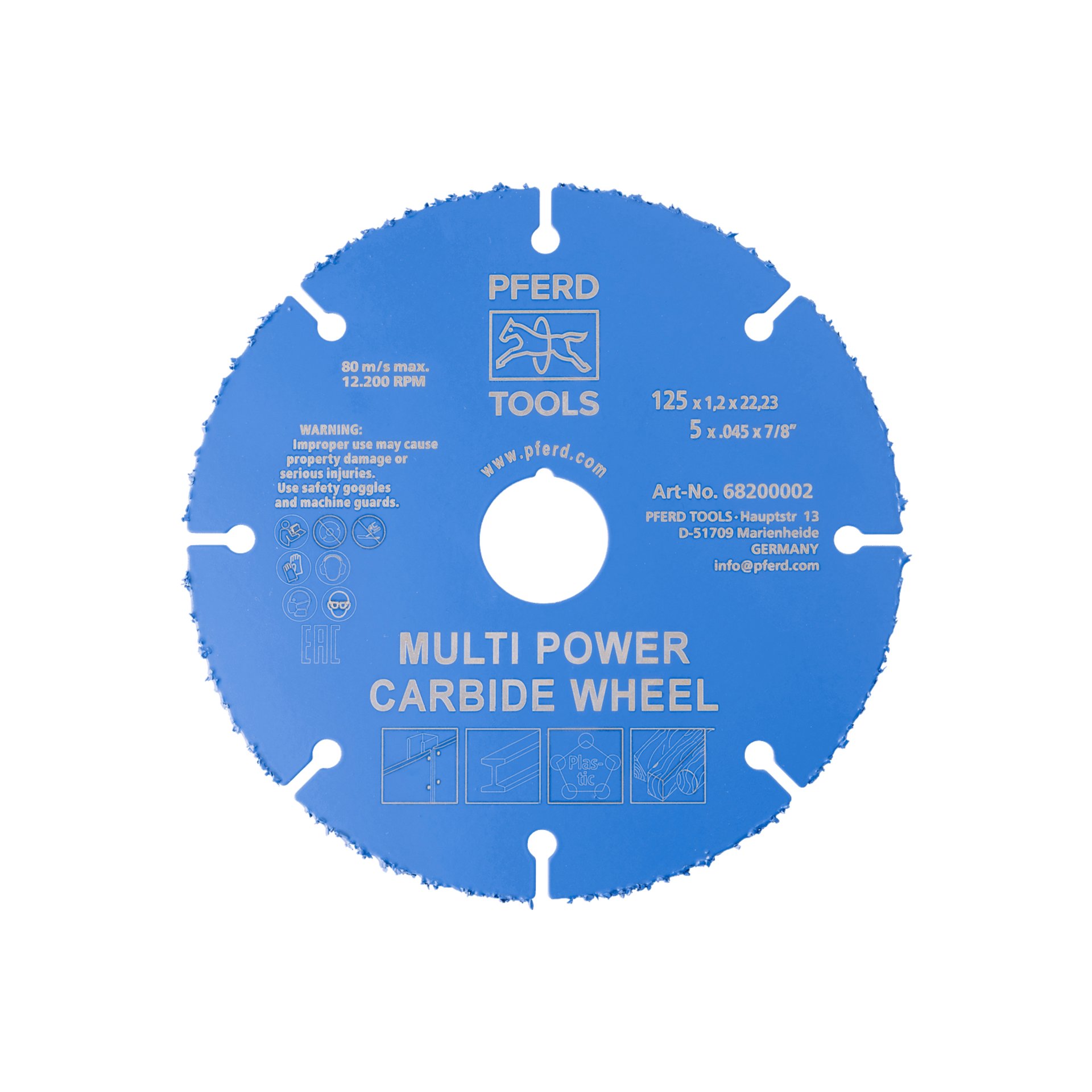 Multi Power Carbide Trennscheibe DS 125x1,2x22,23 mm zum Trennen verschiedenster Materialien Produktbild img1 L