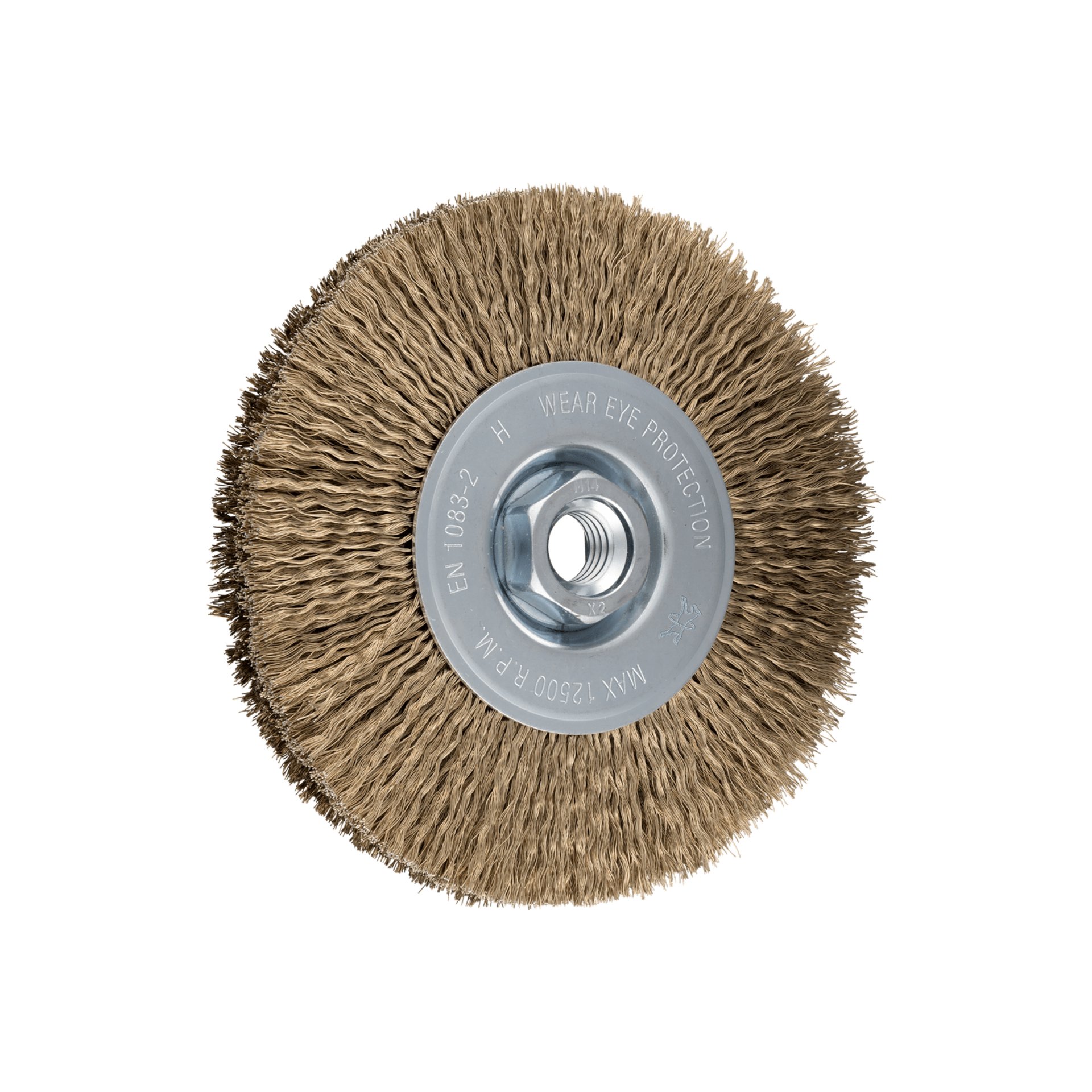 PFERD TOOLS Rundbürste ungezopft RBU Ø 125x15 mm M14 vermessingter Stahl-Litzen-Draht-Ø 0,20 mm Winkelschleifer Produktbild img1 L