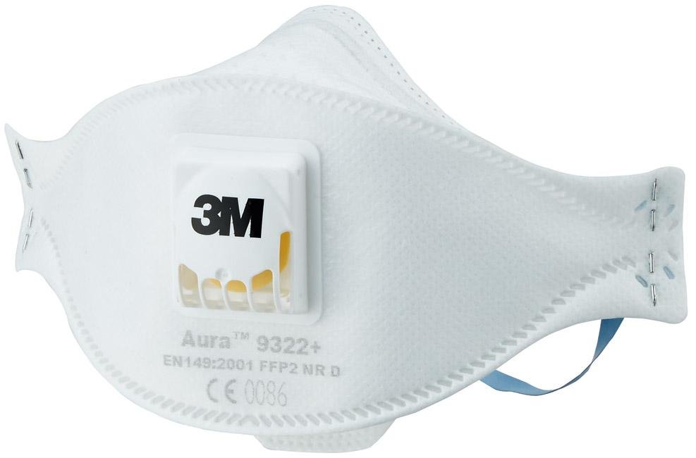 3M Partikelmaske Aura 9322+ FFP2 V Produktbild img1 L