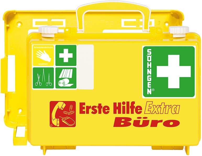 SÖHNGEN Erste-Hilfe-Koffer QUICK-CD BÜRO ABS leuchtgelb DIN 13157 Produktbild img1 L