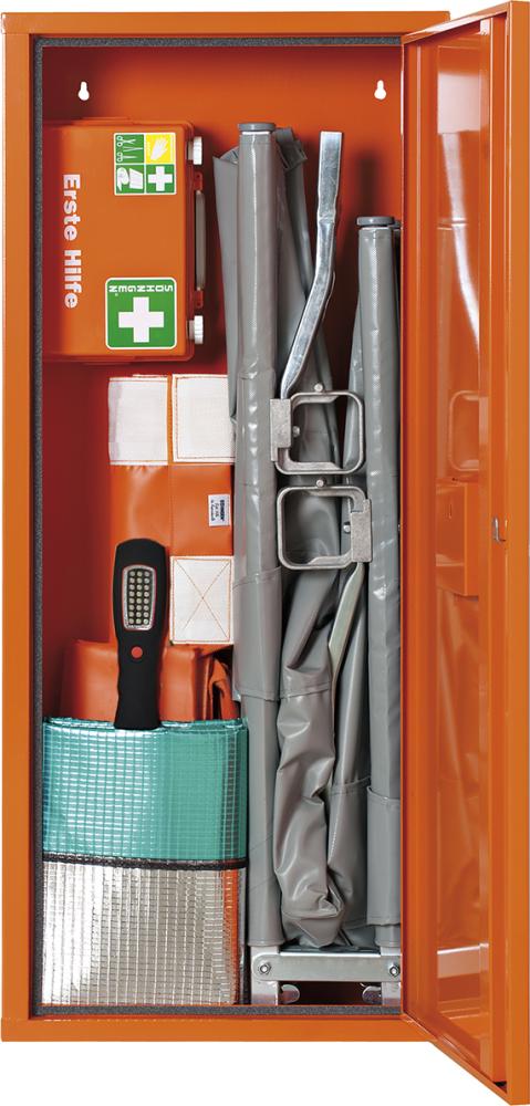 SÖHNGEN Anbausafe ANBAUSAFE Erste-Hilfe-Trage Feinblech orange gefüllt Produktbild img2 L