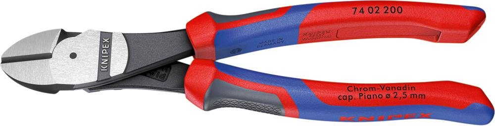 Kraft-Seitenschneider poliert mit Mehrkomponenten-Griffen 250mm KNIPEX Produktbild img1 L