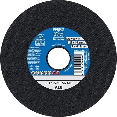 PFERD TOOLS Trennscheibe EHT 125x1,6x22,23 mm gerade Leistungslinie SG ALU für Alu Produktbild img1 L