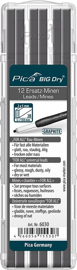 Minen-Set für Zimmermanns-Bleistift BIG Dry FORALL Bau Bau Graphit Pica Produktbild img1 L