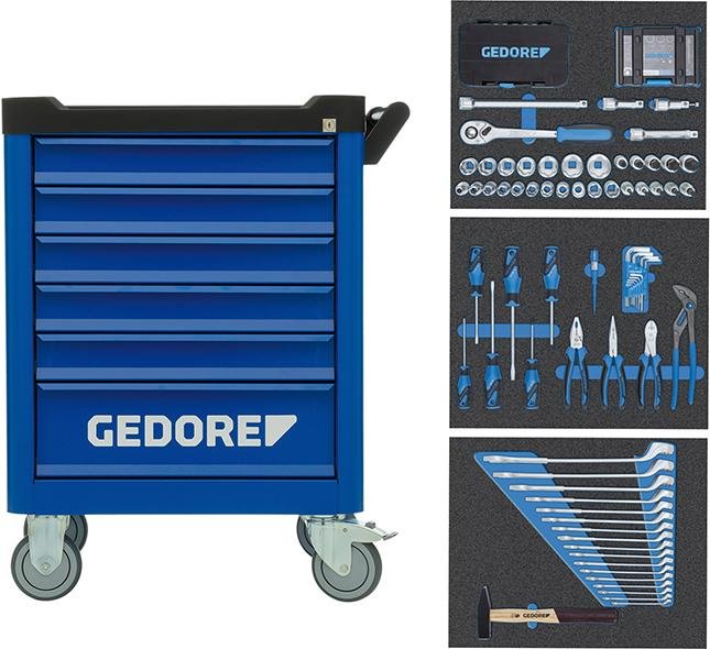 GEDORE Werkstattwagen bestückt WSL-M-TS-172 172-teilig Produktbild img1 L