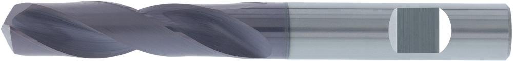 Spiralbohrer VHM TiALN Typ UNI Schaft HB 3xD 11,8mm FORTIS Produktbild img1 L