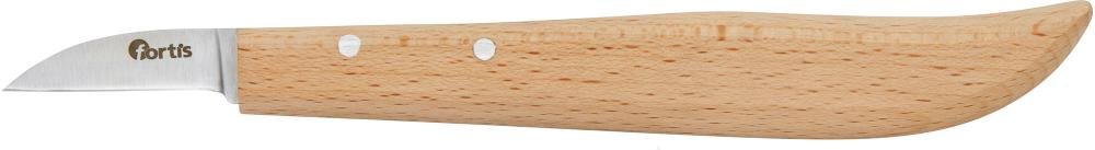 FORTIS Entgrat-/ Kerbschnitzmesser 140mm mit Holzheft Produktbild img1 L