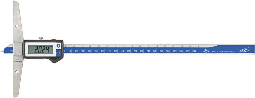 HELIOS-PREISSER Digital- Tiefenmessschieber 300mm Bückenlänge 150mm IP67 INOX 0,01mm Produktbild img1 L