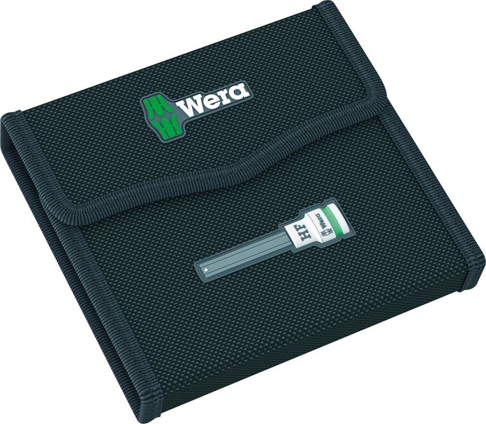 WERA Schraubendrehereins-atz-Garnitur Zyklop 3/8" Haltefunktion 6-kant 4-1-0mm lang 7-teilig Produktbild img2 L