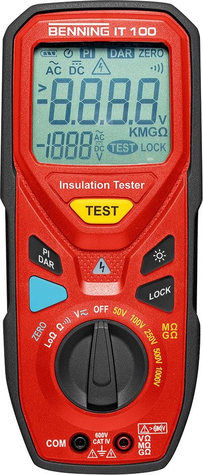 Isolationswiderstands- Messgerät IT 100 Benning Produktbild img1 L