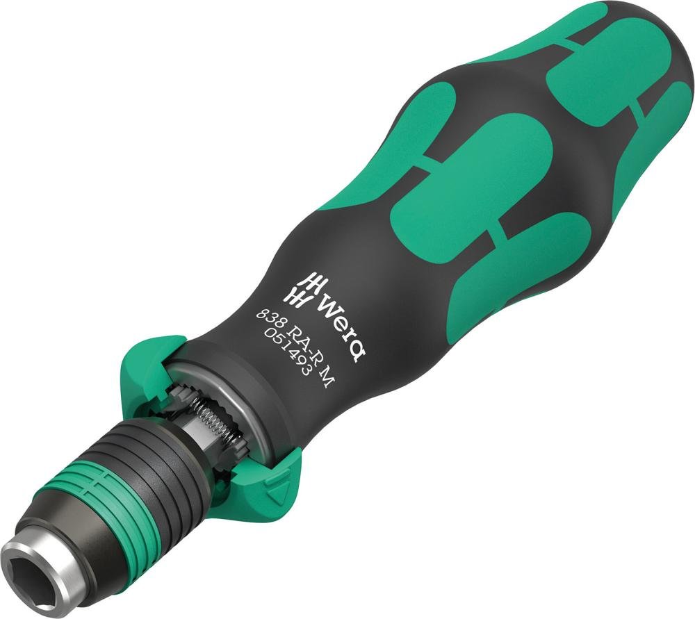 WERA Bit-Handhalter 1/4" mit Ratsche Schnellwechsel Produktbild img1 L