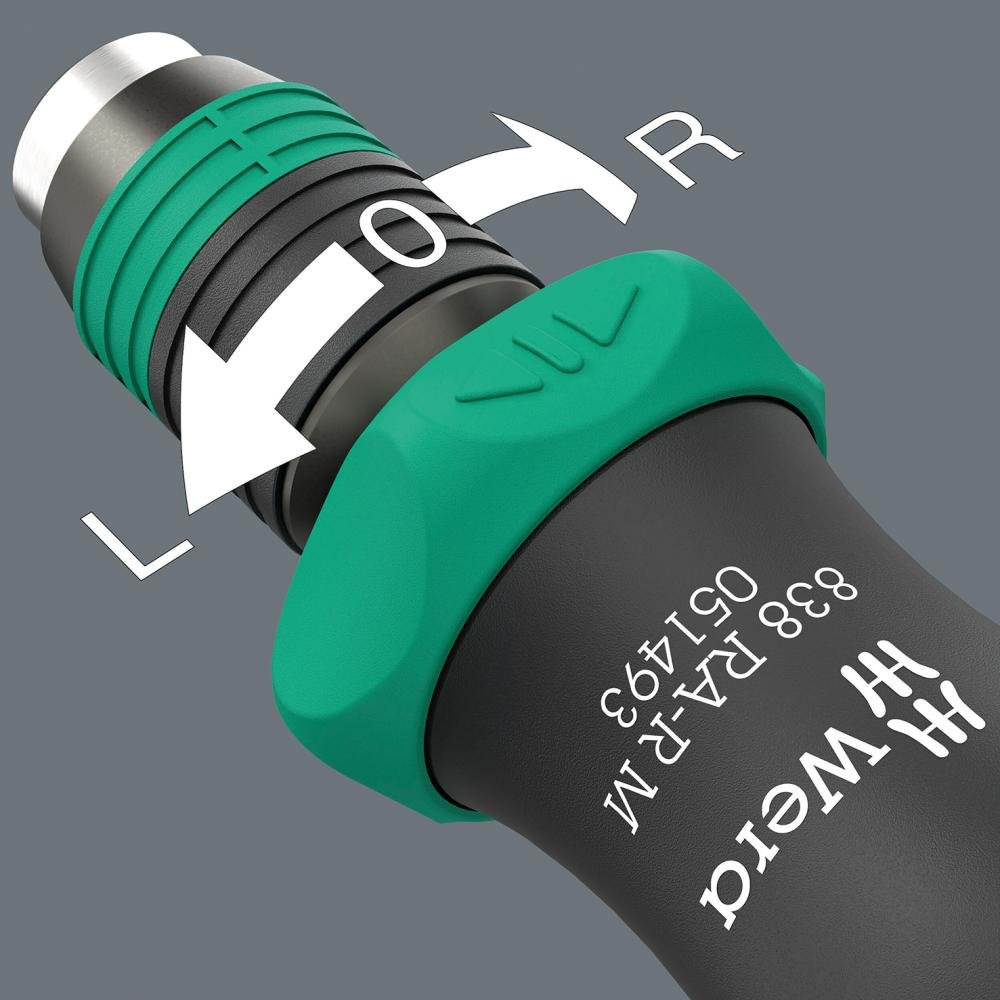 WERA Bit-Handhalter 1/4" mit Ratsche Schnellwechsel Produktbild img5 L