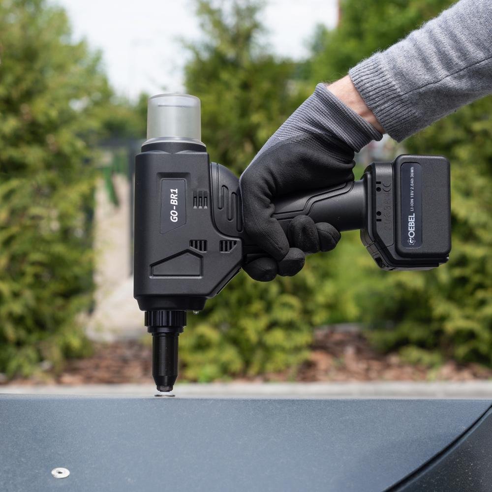 GOEBEL Akku-Blindnietgerät GO-BR1 0-5mm 2 Akku 2 Ah 36Watt Laderät Koffer Produktbild img4 L