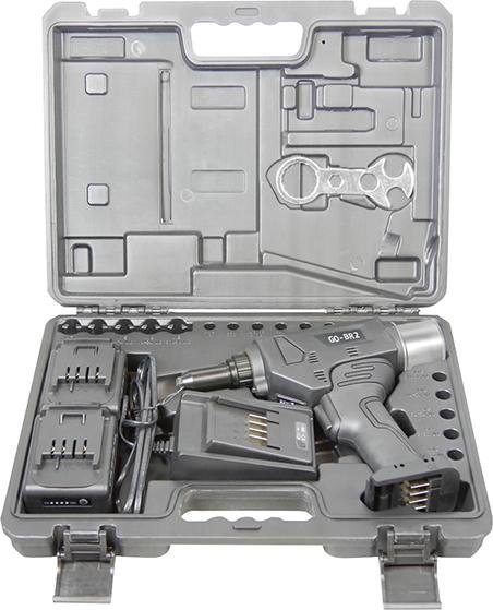 GOEBEL Akku-Blindnietgerät GO-BR2 4-6,4mm 2 Akku 2 Ah 36Watt Laderät Koffer Produktbild img2 L