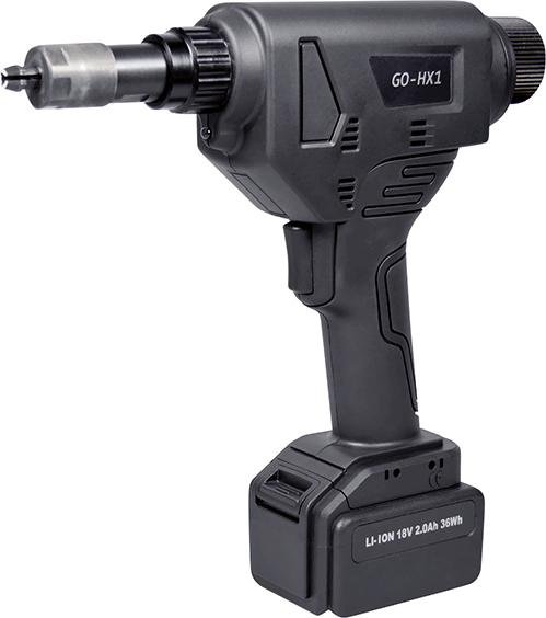 GOEBEL Akku-Sechskant-StanzgerätGO-HX 1 M4-8 2 Akku 2 Ah 36Watt Laderät Koffer Produktbild img2 L