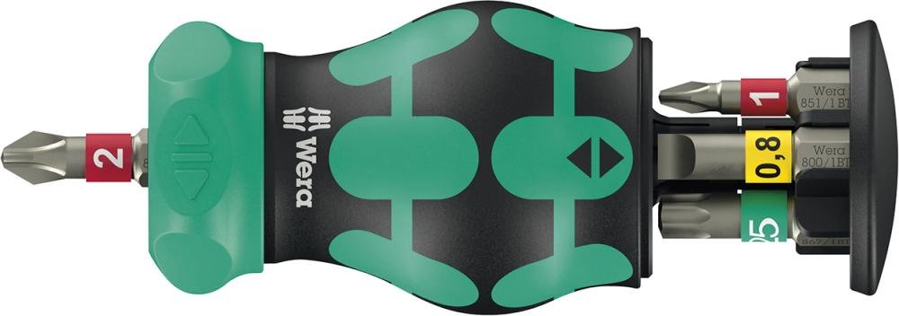 WERA Bit-Magazinhandhalter 1/4" Kraftform Kompakt Stubby RA 1 Produktbild img1 L