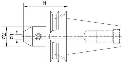 Flächenspannfutter JISB6339AD BT40 18mm A100 FORTIS Produktbild img2 L