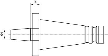 Bohrfutteraufnahme DIN2080 SK40-B16 FORTIS Produktbild img2 L