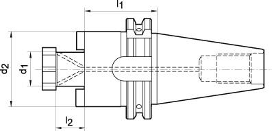Aufsteckfräserdorn DIN69871AD SK40 27x40 FORTIS Produktbild img2 L