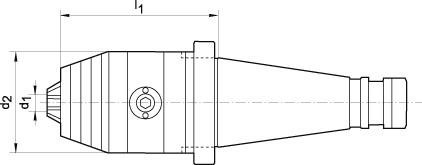 Kurzbohrfutter DIN2080 R/L 1,5-16 SK40 FORIS Produktbild img2 L