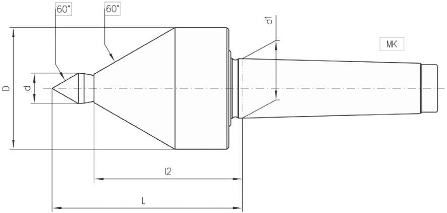 Zentrierspitze, mitlaufend Produktbild img2 L