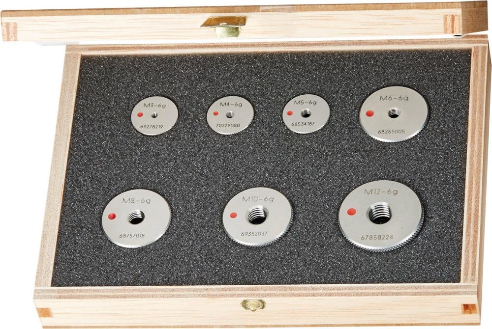 Gewinde-AusschusslehrringSet M 3 - M 12 Tol. 6g JBO Produktbild img1 L