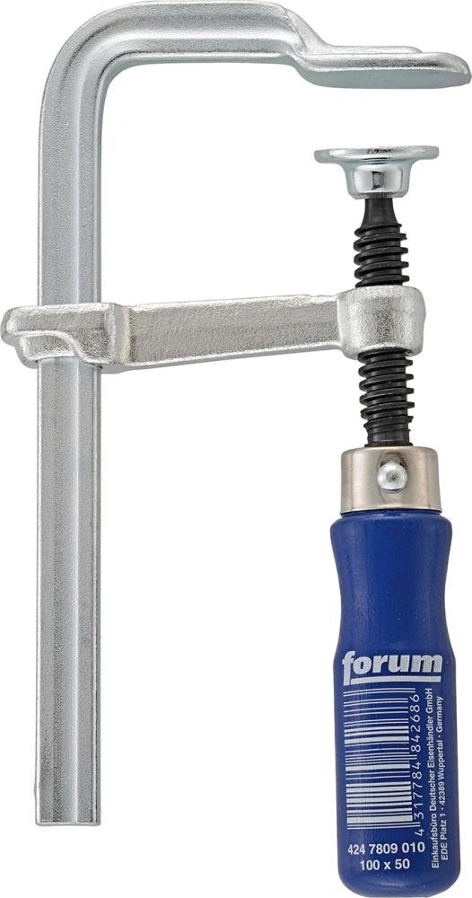 Ganzstahl-Schraubzwinge mit Holzgriff, FORUM Produktbild img1 L
