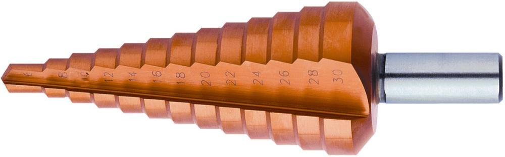 FORUM Universal-Stufenbohrer, gerade genutet, Oberfläche TiN-beschichtet Produktbild img1 L