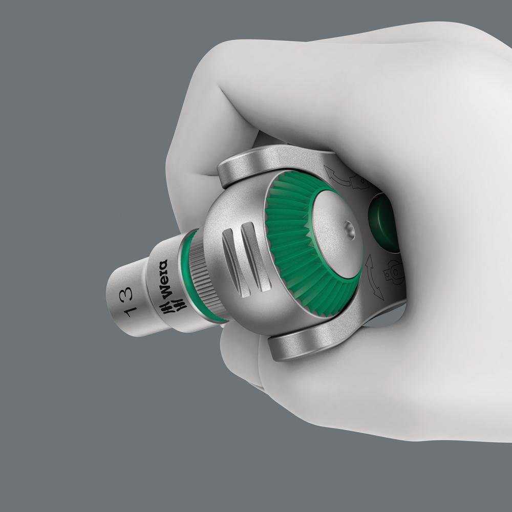 WERA Umschaltknarre Zyklop Speed 1/4" 72 Zähne 152mm Produktbild img3 L