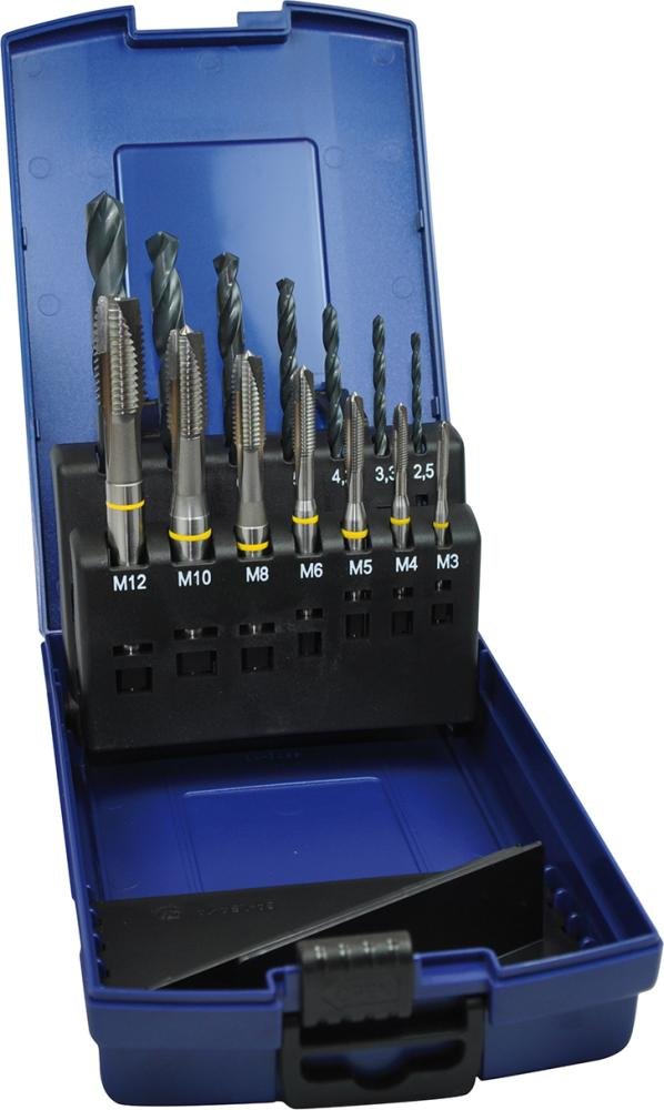 FORUM Maschinen Gewindebohrer D371B HSSE Set+KLM3-M12 6H DL Produktbild img1 L