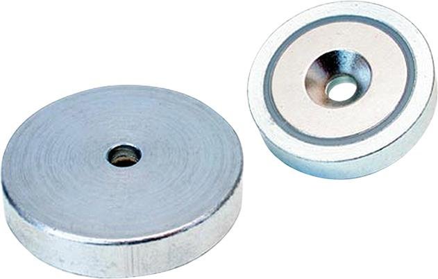 Neodym-Magnet-Flachgreifer mit Durchgangsbohrung und Ansenkung Produktbild img1 L