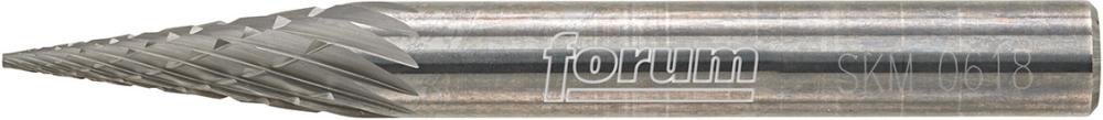 FORUM HM-Frässtift, 6-mm-Schaft, Spitzkegelform SKM, Zahnung C Produktbild img2 L