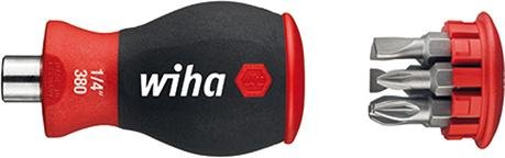 WIHA Bit-Magazinhandhalter 1/4" Stubby mit 6 Bits Produktbild img1 L