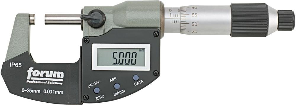 FORUM Digital-BügelmessschraubeIP65 Datenausgang 0-25mm Produktbild img1 L