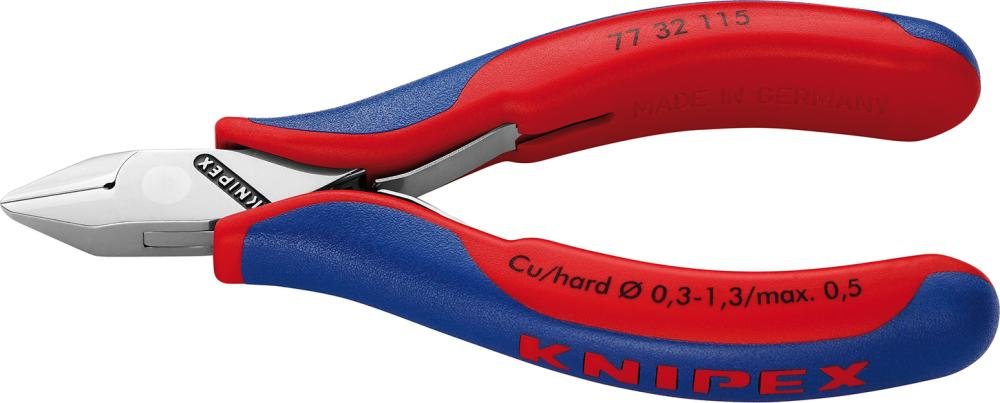 Seitenschneider Elektronik Spitzkopf mit kleiner Fase 115mm KNIPEX Produktbild img1 L