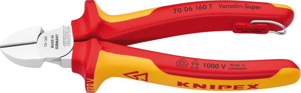 Seitenschneider VDE TT mit Mehrkomponenten-Griffen 160mm KNIPEX Produktbild img1 L