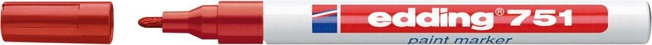 Lackmarker Nr. 751 rot edding Produktbild img1 L