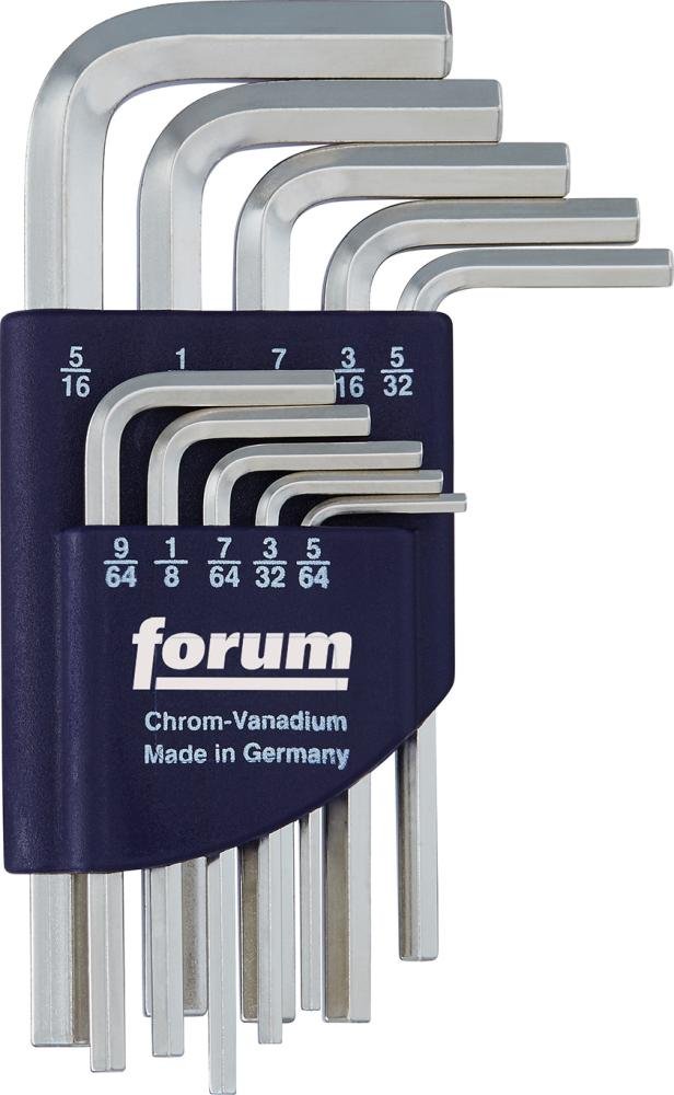 FORUM 6kt-Schlüssel-Satz DIN911 5/64-5/16" Halter Produktbild img1 L