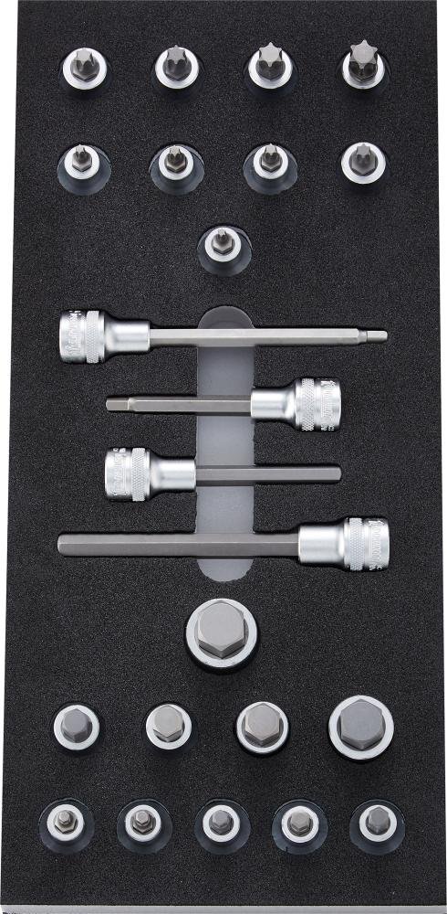 FORUM Werkzeugmodul 1/3 188x395x30mm Schraubendreher-Einsätze 1/2" TX/Hex Produktbild img1 L