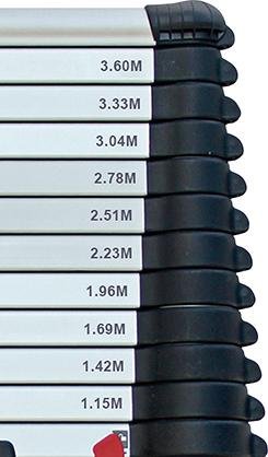 FORUM Teleskopleiter max.380cm DIN EN 131-6 Produktbild img4 L